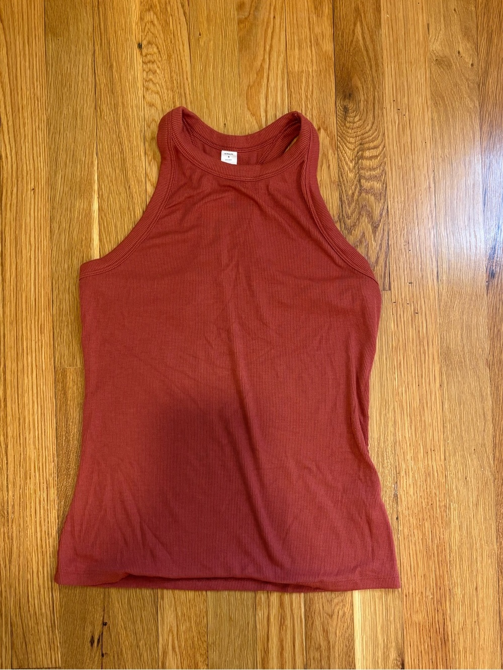 Old Navy Women’s Rust Ribbed High Neck Tank Top